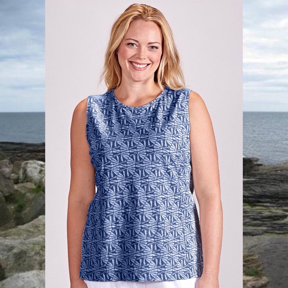 Fresh Produce Blue Fans Keyhole Tank